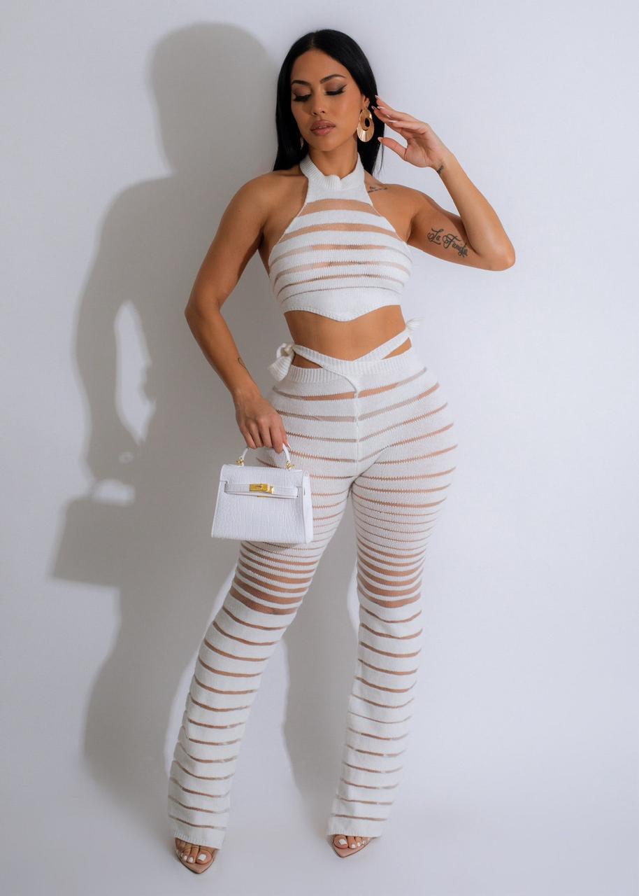 Cute Ripped Two Piece Set